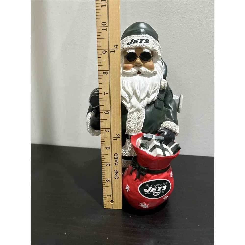 FOREVER COLLECTIBLES NFL TEAM GNOME NEW YORK NY JETS SANTA